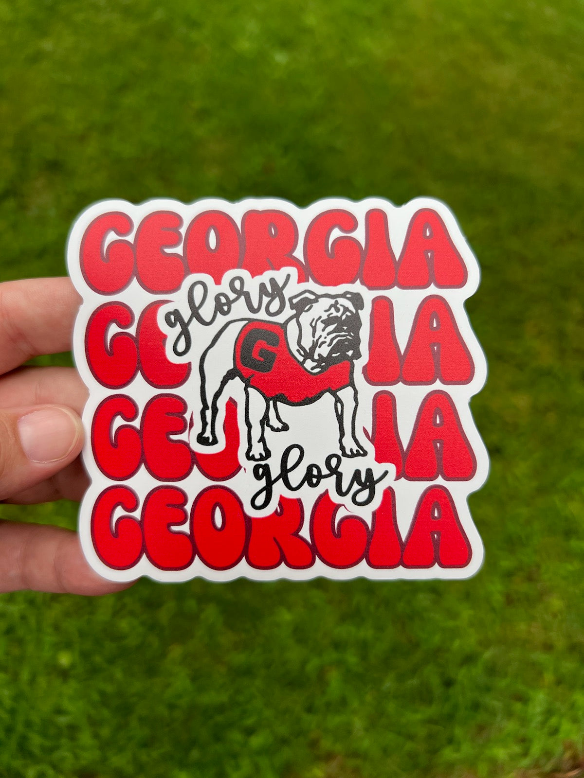 Georgia Glory Waterproof Sticker