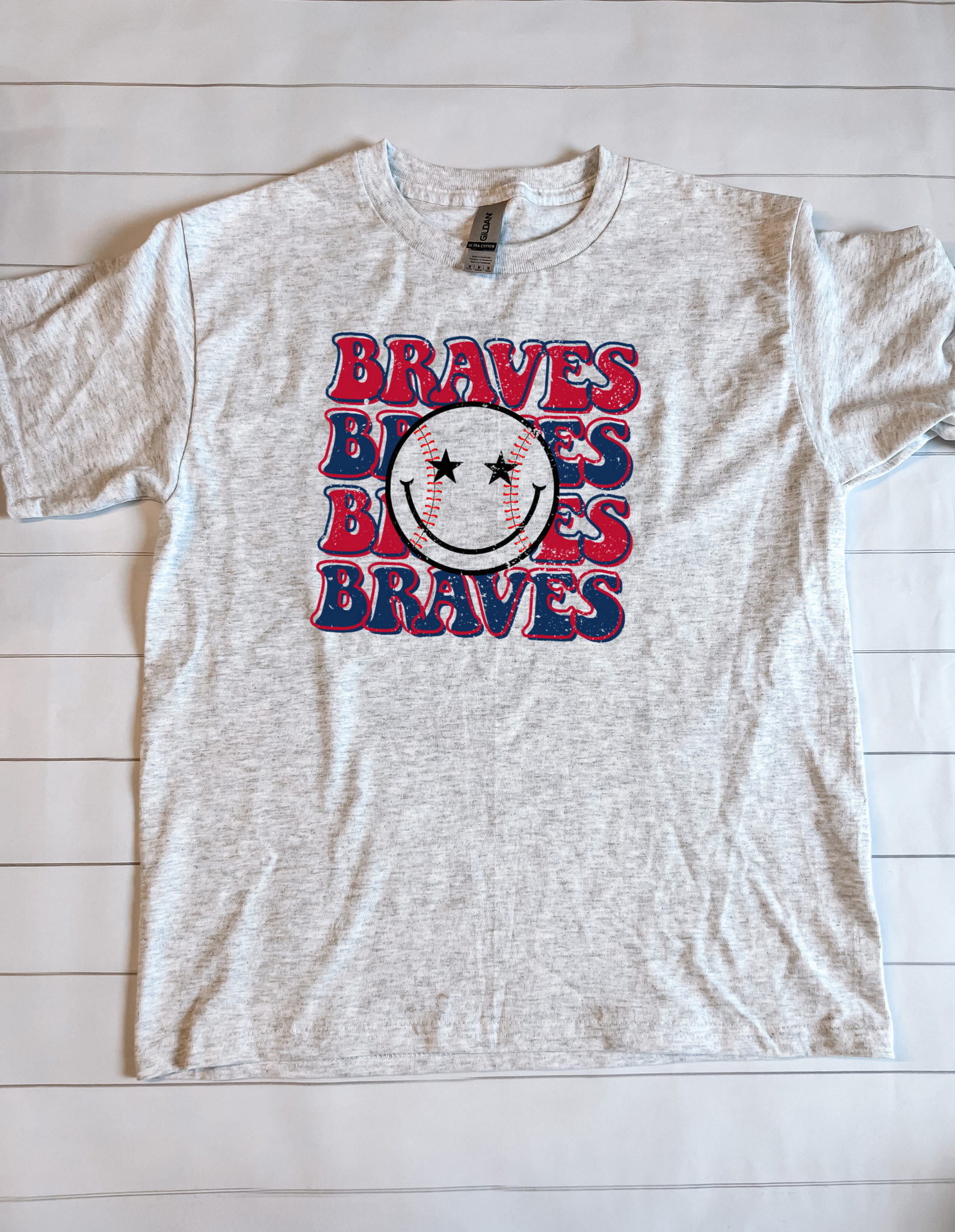 Braves glitter t-shirt | Atlanta Braves glitter shirt | Baseball tee